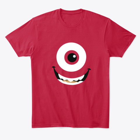 ubj7 mike wazowski classic t shirt 2 front red