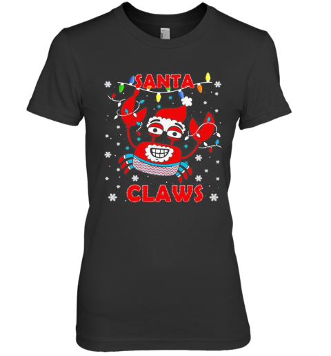 Crab Santa Claws Ugly Christmas Premium Women's T-Shirt