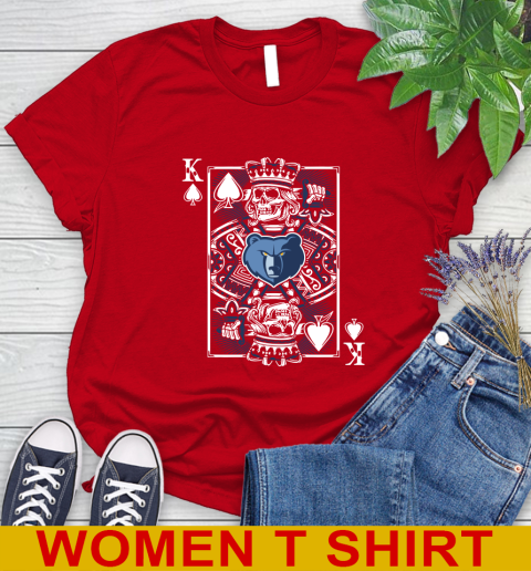 Memphis Grizzlies NBA Basketball The King Of Spades Death Cards Shirt Women's T-Shirt 11