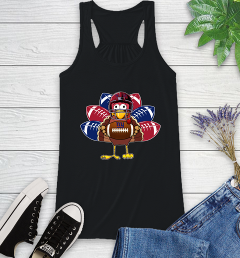 New York Giants Turkey Thanksgiving Day Racerback Tank 2