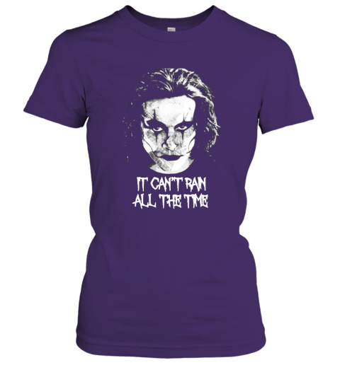 jswp it cant rain all the time eric draven the crow shirts ladies t shirt 20 front purple