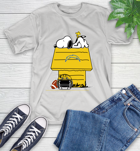 Los Angeles Chargers NFL Football Snoopy Woodstock The Peanuts Movie T-Shirt
