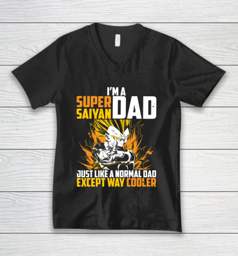 Dragon Ball Super Saiyan Dad Vegeta V-Neck T-Shirt