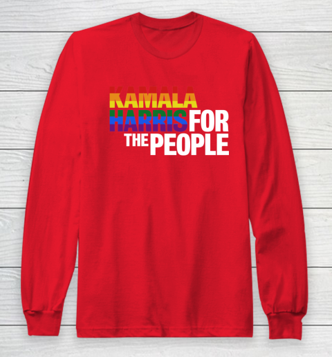 Kamala Harris 2020 for the People LGBT Long Sleeve T-Shirt 7