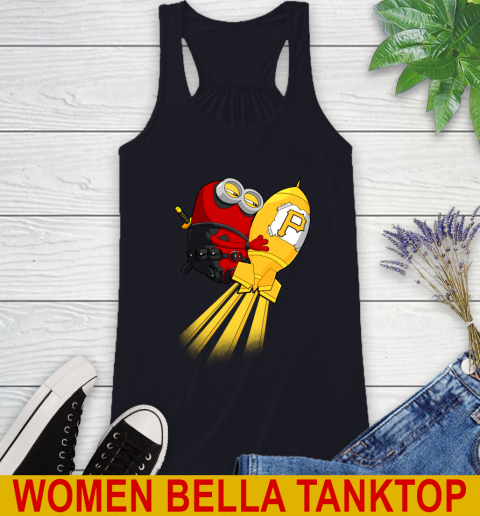MLB Baseball Pittsburgh Pirates Deadpool Minion Marvel Shirt Racerback Tank 8