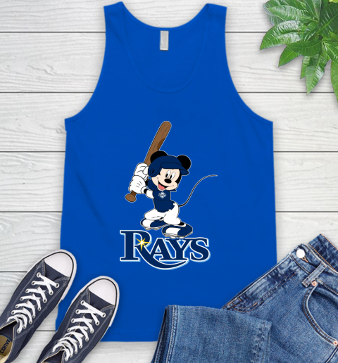 MLB Baseball Tampa Bay Rays Cheerful Mickey Mouse Shirt Tank Top 5
