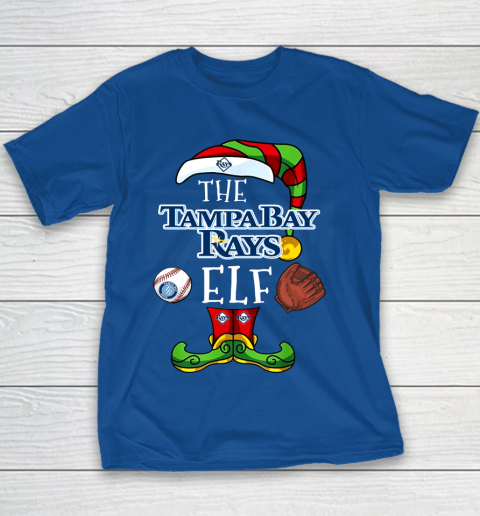 Tampa Bay Rays Christmas ELF Funny MLB Youth T-Shirt 6
