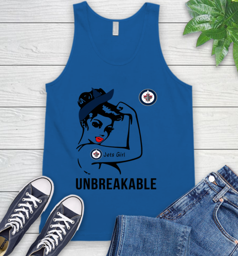 NHL Winnipeg Jets Girl Unbreakable Hockey Sports Tank Top 3