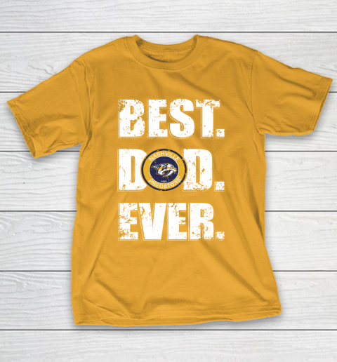 NHL Nashville Predators Hockey Best Dad Ever Family Shirt T-Shirt 2