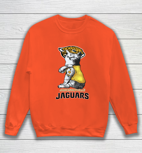 NFL Football My Cat Loves Jacksonville Jaguars Sweatshirt 3