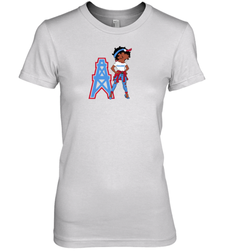 Betty Boop Houston Oilers Throwback Premium Women's T-Shirt