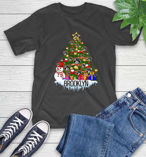 Brooklyn Nets Merry Christmas NBA Basketball Sports T-Shirt 2