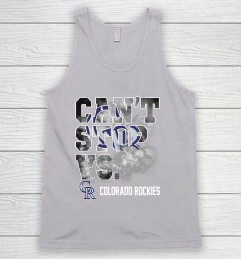 MLB Colorado Rockies Baseball Can't Stop Vs Colorado Rockies Tank Top 3