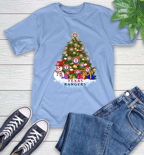 Texas Rangers Merry Christmas MLB Baseball Sports T-Shirt 11