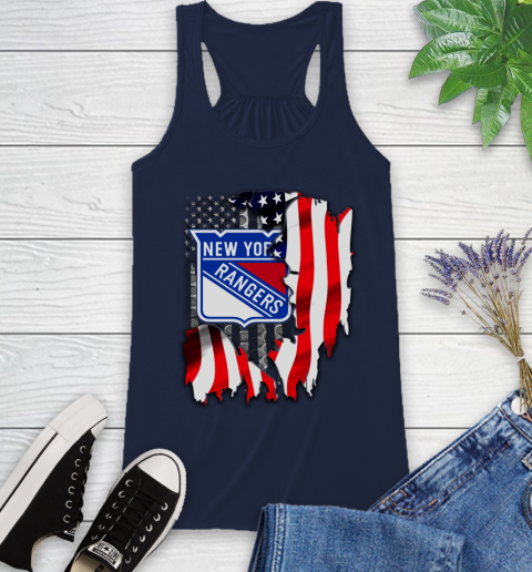 New York Rangers NHL Hockey American Flag Racerback Tank 10