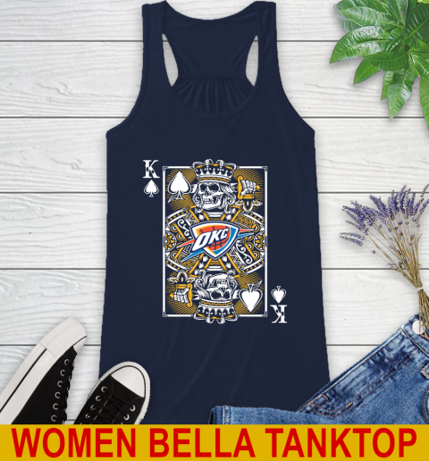 Oklahoma City Thunder NBA Basketball The King Of Spades Death Cards Shirt Racerback Tank 9