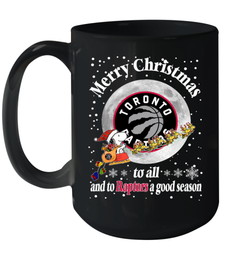 Toronto Raptors Merry Christmas To All And To Raptors A Good Season NBA Basketball Sports Ceramic Mug 15oz
