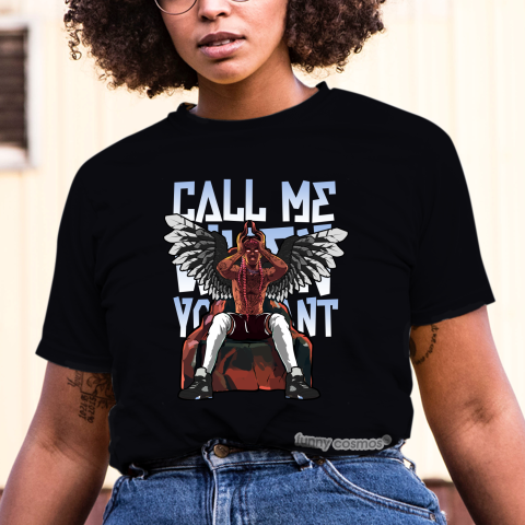 Air Jordan 5 Black Metallic Matching Sneaker Tshirt Call Me When You Want V2 Black and Blue Jordan Tshirt