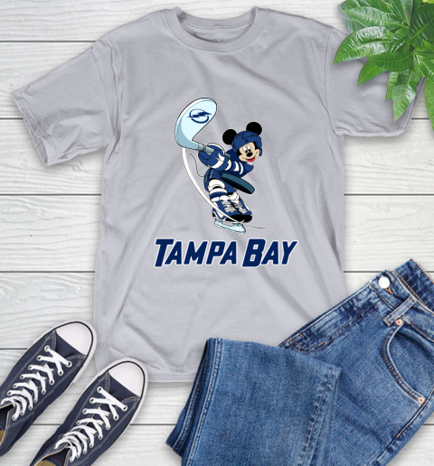 NHL Hockey Tampa Bay Lightning Cheerful Mickey Mouse Shirt T-Shirt 6