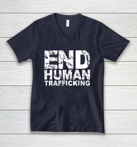 End Human Trafficking Shirt V-Neck T-Shirt 2
