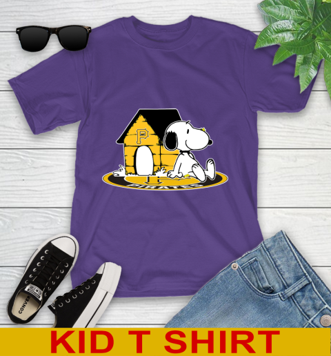 MLB Baseball Pittsburgh Pirates Snoopy The Peanuts Movie Shirt Youth T-Shirt 4