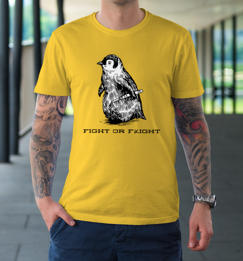 Fight Or Flight Funny Penguin Pun T Shirt