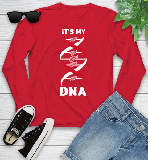 Detroit Red Wings NHL Hockey It's My DNA Sports Youth Long Sleeve 11