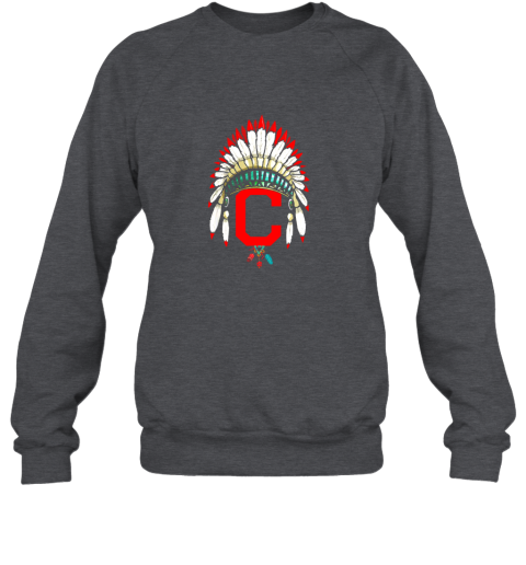 tdya new cleveland hometown indian tribe vintage for baseball sweatshirt 35 front dark heather