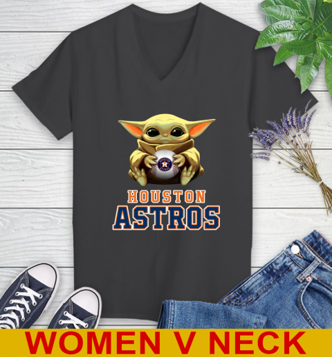 MLB Baseball Houston Astros Star Wars Baby Yoda Shirt