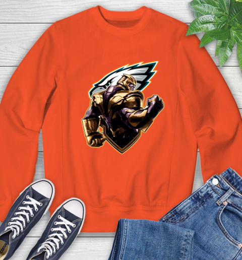 NFL Thanos Avengers Endgame Football Sports Philadelphia Eagles Sweatshirt 4