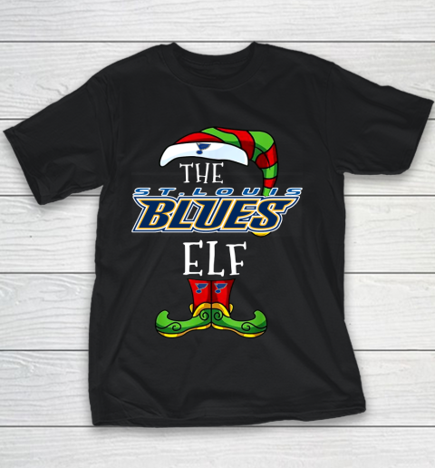 St.Louis Blues Christmas ELF Funny NHL Youth T-Shirt