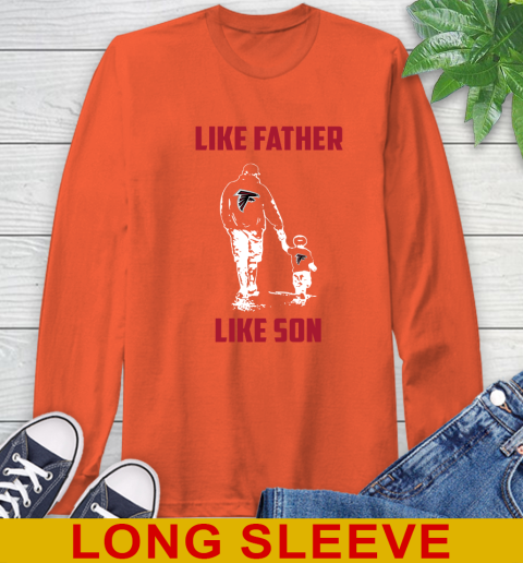 Atlanta Falcons NFL Football Like Father Like Son Sports Long Sleeve T-Shirt 4