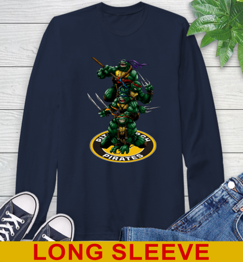 MLB Baseball Pittsburgh Pirates Teenage Mutant Ninja Turtles Shirt Long Sleeve T-Shirt 4
