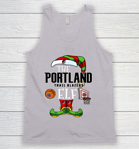 Portland Trail Blazers Christmas ELF Funny NBA Tank Top 3