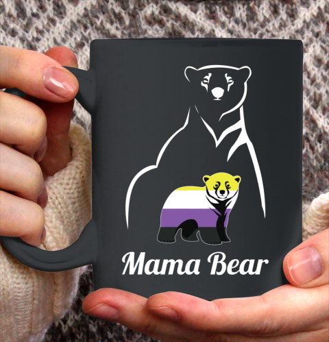 Non Binary Mama Bear LGBT Gift Ceramic Mug 11oz