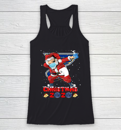 St.Louis Blues Funny Santa Claus Dabbing Christmas 2020 NHL Racerback Tank