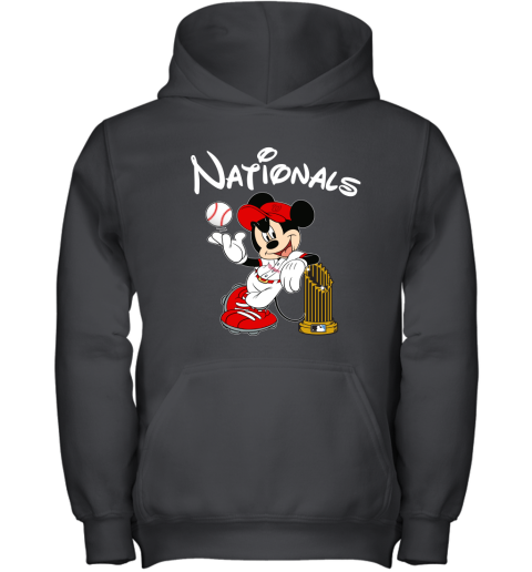 Washington Nationals Mickey Taking The Trophy MLB 2019 Youth Hoodie