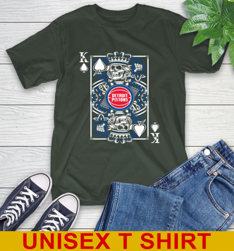 Detroit Pistons NBA Basketball The King Of Spades Death Cards Shirt T-Shirt 6