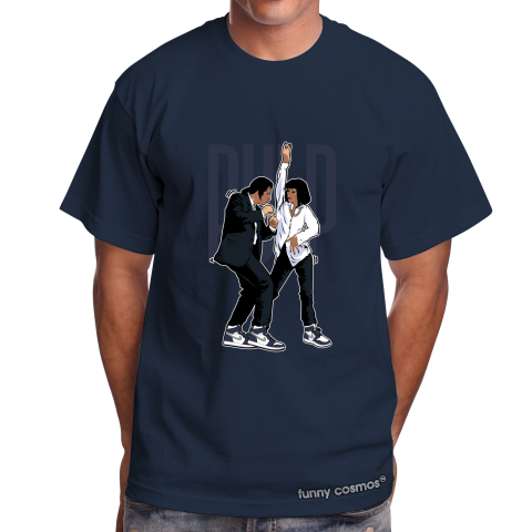 Air Jordan 1 Midnight Navy Matching Sneaker Tshirt Pulp Fiction Dance Navy and White Jordan Tshirt