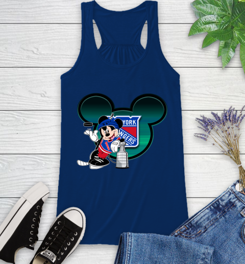 NHL New York Rangers Stanley Cup Mickey Mouse Disney Hockey T Shirt Racerback Tank 9