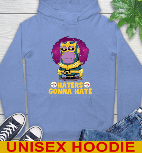 NFL Football Pittsburgh Steelers Haters Gonna Hate Thanos Minion Marvel Shirt Hoodie 11
