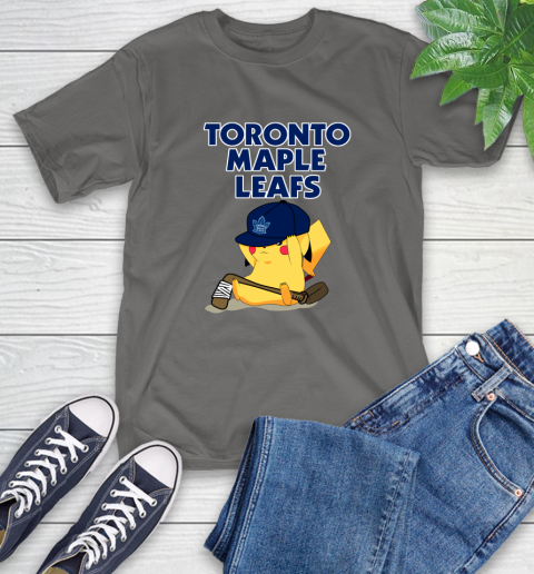 NHL Pikachu Hockey Sports Toronto Maple Leafs T-Shirt 9