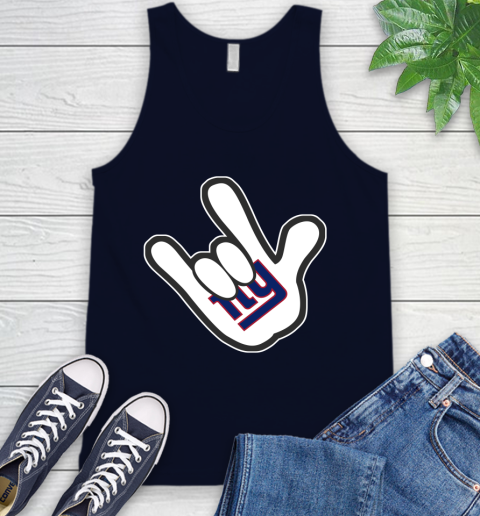 New York Giants NFL Football Mickey Rock Hand Disney Tank Top 3