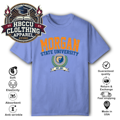 BearcaT Morgan State University HBCU T-Shirt pv29 bearcat morgan state university hbcu classic t shirt 2 front violet HBCU Clothing Apparel