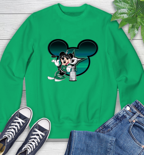 NHL Dallas Stars Stanley Cup Mickey Mouse Disney Hockey T Shirt Sweatshirt 6