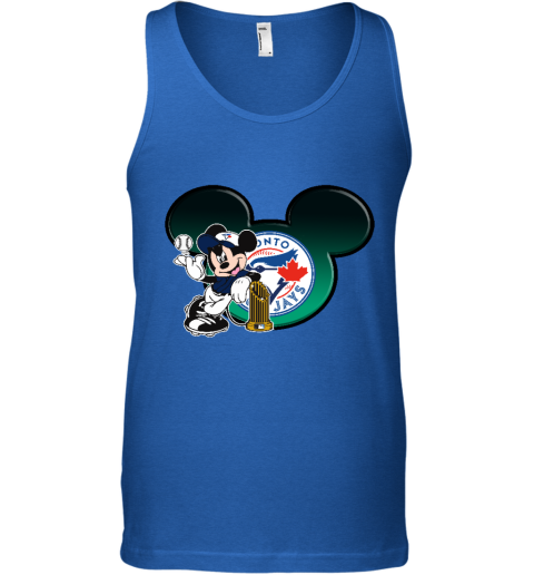 Toronto Blue Jays The Commissioner's Trophy Mickey Mouse 0agn toronto blue jays the commissioneramp 39 s trophy mickey mouse unisex tank 17 front royal