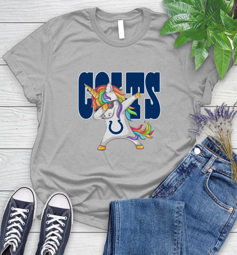 Indianapolis Colts NFL Football Funny Unicorn Dabbing Sports Women's T-Shirt 6 Indianapolis Colts NFL Football Funny Unicorn Dabbing Sports Women's T-Shirt - Image 6