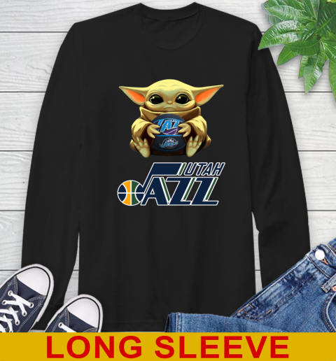 NBA Basketball Utah Jazz Star Wars Baby Yoda Shirt 59