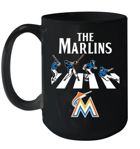 MLB Baseball Miami Marlins The Beatles Rock Band Shirt Ceramic Mug 15oz