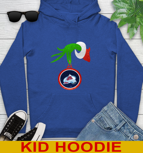 Colorado Avalanche Grinch Merry Christmas NHL Hockey Youth Hoodie 10